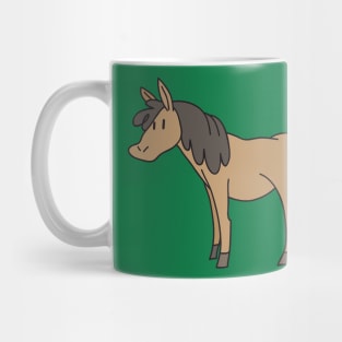 Brown Cartoon Horse Mug